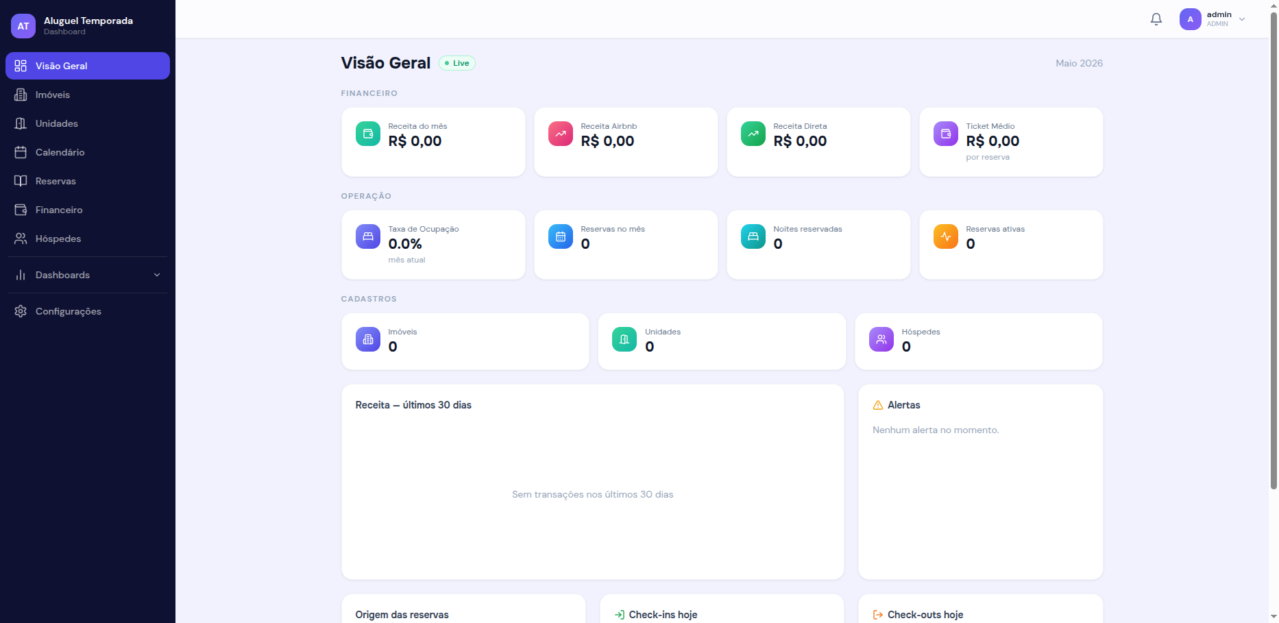 ReservasHub Dashboard